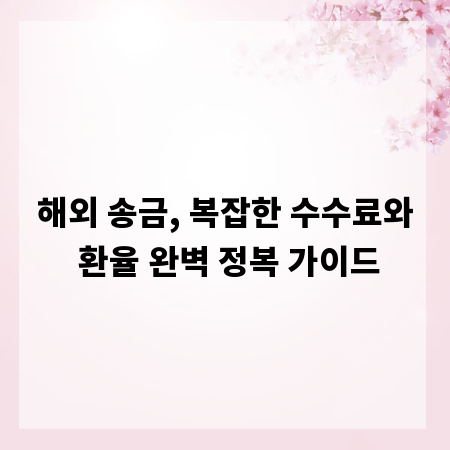 해외 송금, 복잡한 수수료와 환율 완벽 정복 가이드