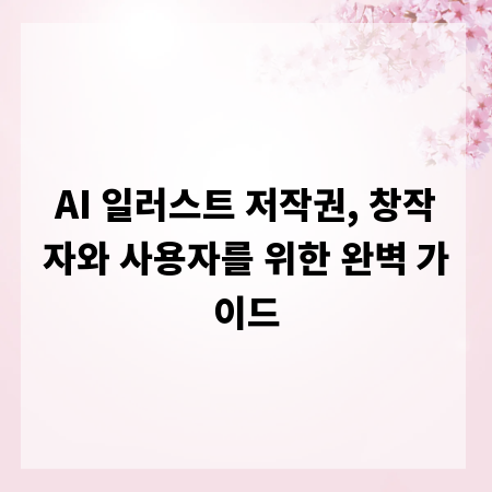AI 일러스트 저작권, 창작자와 사용자를 위한 완벽 가이드