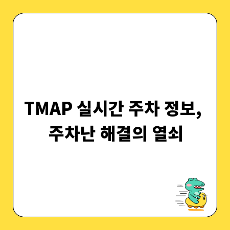 TMAP 실시간 주차 정보, 주차난 해결의 열쇠